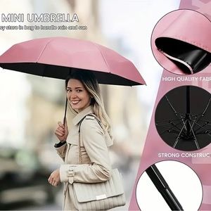 Pink Pocket Umbrella